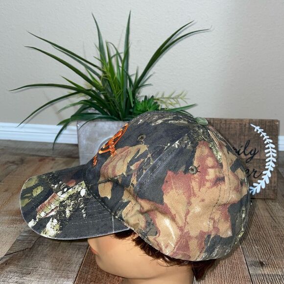 Garth Brooks World Tour Mens Cap Camo Orange Mossy Oak Adjustable Strap Hat - Picture 4 of 7
